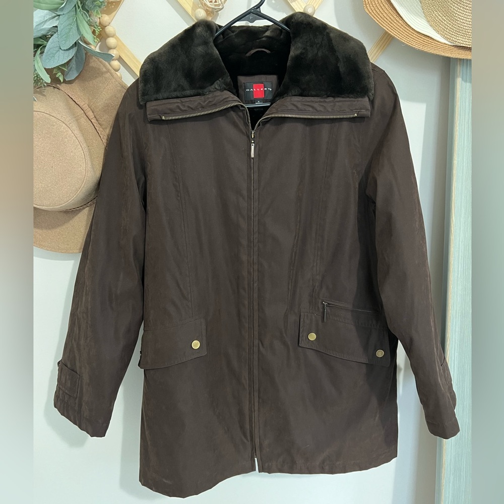 Gallery Chocolate Brown Winter Coat